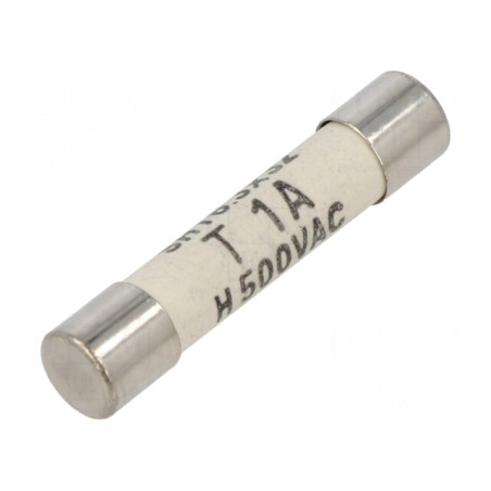 Siguranță întârziere 1A 500VAC 400VDC cupru SHT | Electronic-mag.ro | Componente Electronice
