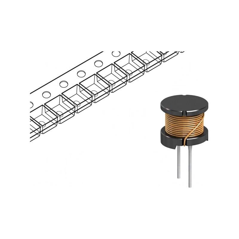 Inductor THT 470uH 1.04mA 515mΩ 12.5x10.8mm | Electronic-mag.ro | Componente Electronice