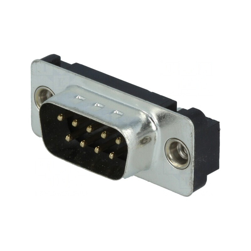Conector D-Sub 9-PIN Soclu THT Drept 5A | Electronic-mag.ro | Componente Electronice