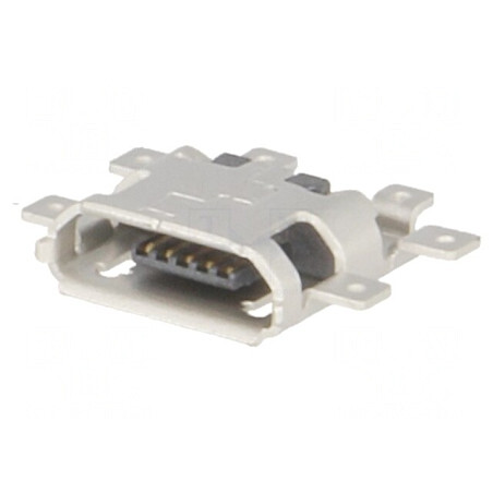 Soclu USB Micro B pentru PCB SMT 5 pini USB 2.0 | Electronic-mag.ro | Componente Electronice