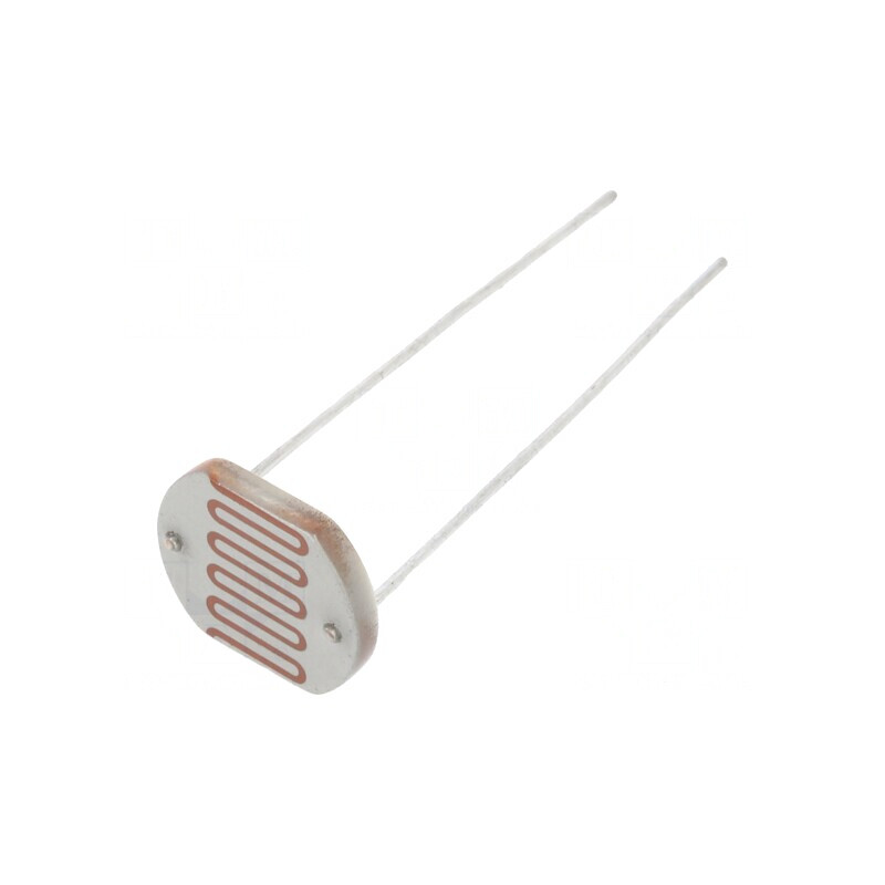 Fotorezistor THT 250mW 2-5kΩ 560nm 250VDC 12mm | Electronic-mag.ro | Componente Electronice