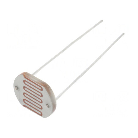 Fotorezistor THT 250mW 2-5kΩ 560nm 250VDC 12mm | Electronic-mag.ro | Componente Electronice