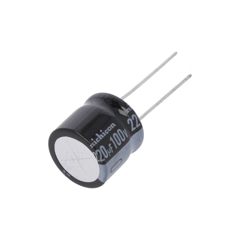 Condensator Electrolitic THT 220uF 100V 16x15mm | Electronic-mag.ro | Componente Electronice