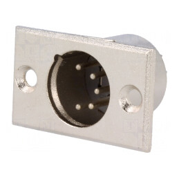 Soclu XLR Tată 5 Pin pentru Lipire | Electronic-mag.ro | Componente Electronice