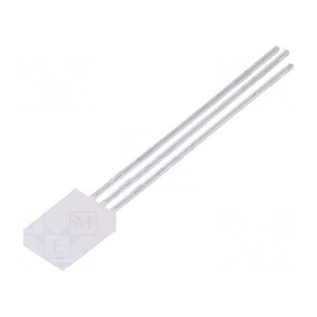LED dreptunghiular bicolor verde/roșu 5,46x2,41x8mm | Electronic-mag.ro | Componente Electronice