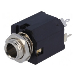 Soclu Jack 6,3mm Mamă Stereo 3 Pini THT | Electronic-mag.ro | Componente Electronice