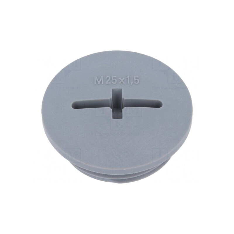 Capac de protecție M25 IP68 poliamidă gri 8mm | Electronic-mag.ro | Componente Electronice
