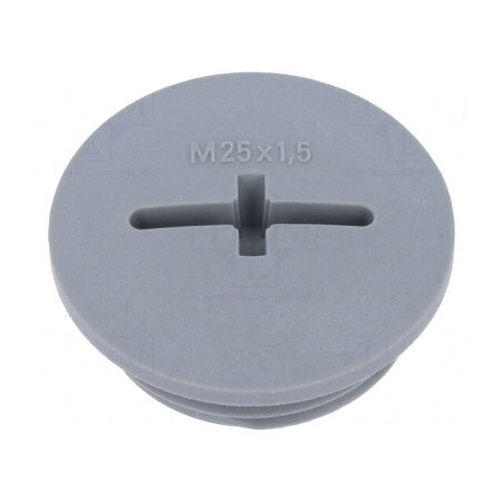 Capac de protecție M25 IP68 poliamidă gri 8mm | Electronic-mag.ro | Componente Electronice