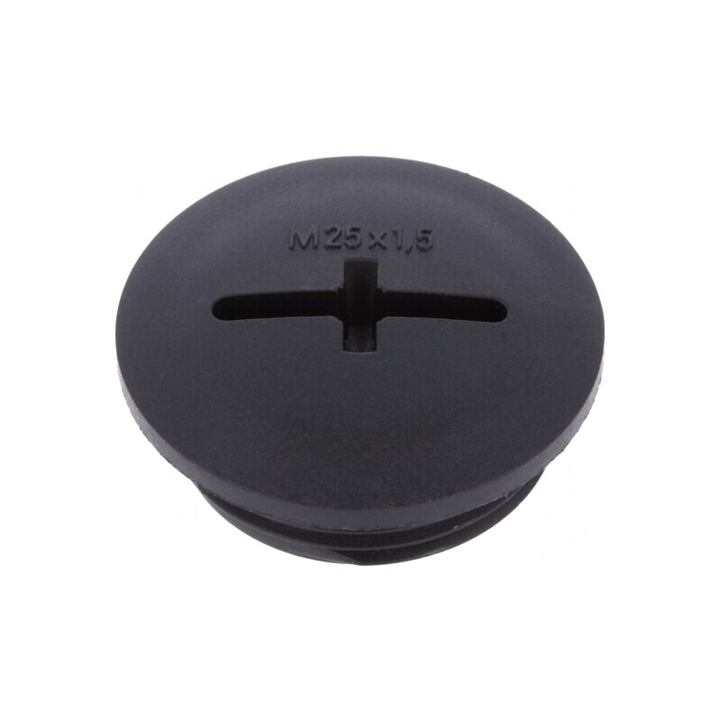 Capac protecție negru IP68 poliamidă M25 1,5 | Electronic-mag.ro | Componente Electronice