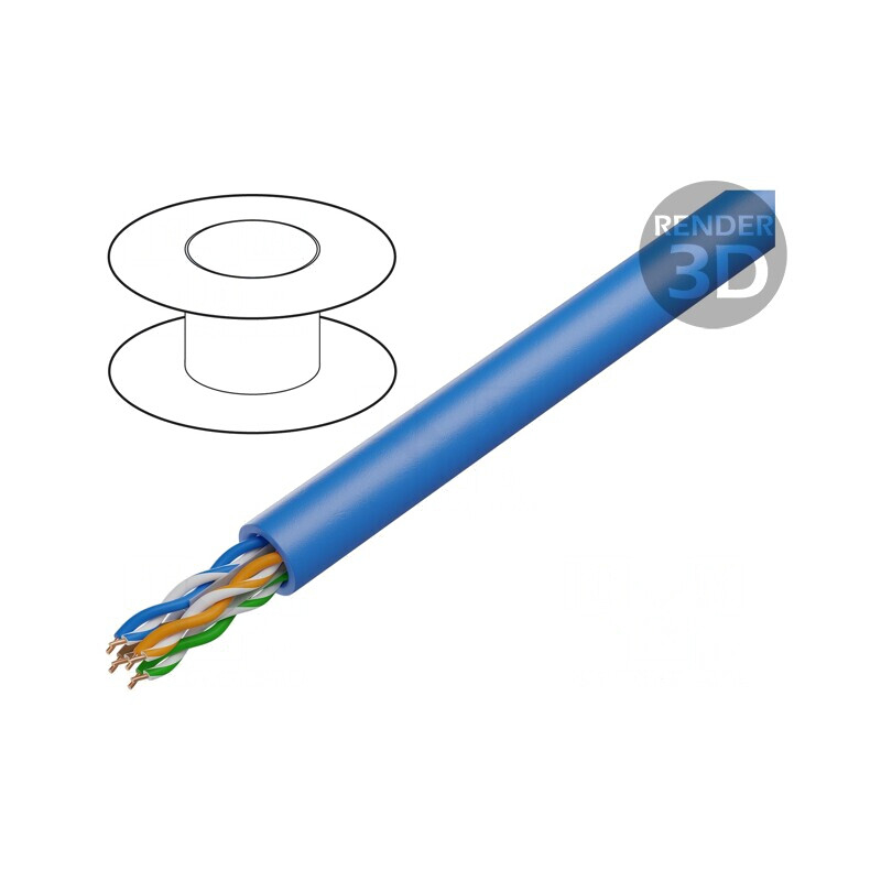 Cablu UTP Cat6a Cu 500m Albastru LSZH | Electronic-mag.ro | Componente Electronice Cablu UTP Cat6a Cu 500m Albastru LSZH | Electronic-mag.ro | Componente Electronice