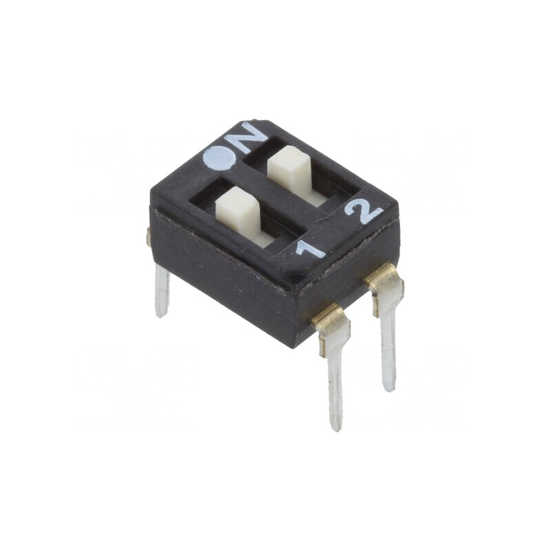 Comutator DIP-SWITCH 2 Secțiuni OFF-ON 24VDC | Electronic-mag.ro | Componente Electronice