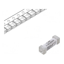 Siguranţă întârziere 4A SMD ceramică 250VAC 125VDC