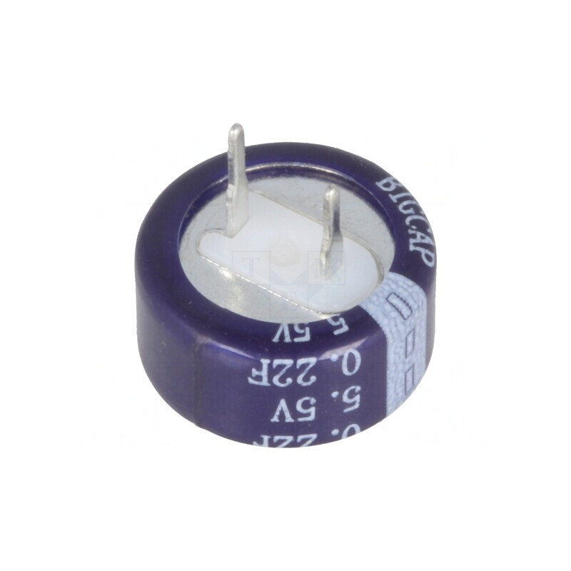 Supercondensator THT 0,22F 5,5V 13,5x6,6mm | Electronic-mag.ro | Componente Electronice