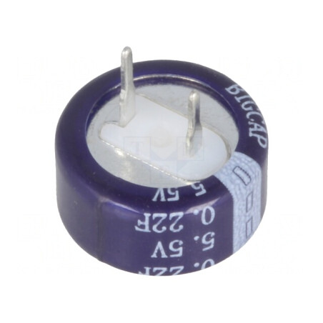 Supercondensator THT 0,22F 5,5V 13,5x6,6mm | Electronic-mag.ro | Componente Electronice