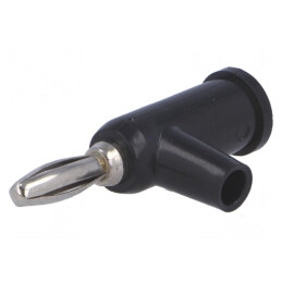 Mufă banană 4mm neagră 24A 60VDC | Electronic-mag.ro | Componente Electronice