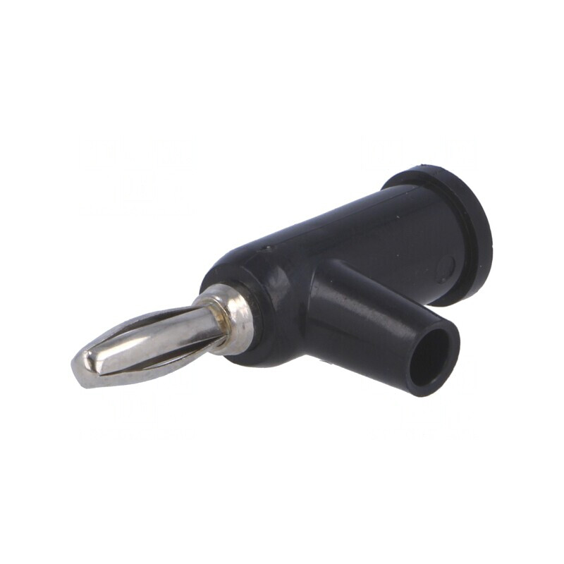 Mufă banană 4mm neagră 24A 60VDC | Electronic-mag.ro | Componente Electronice