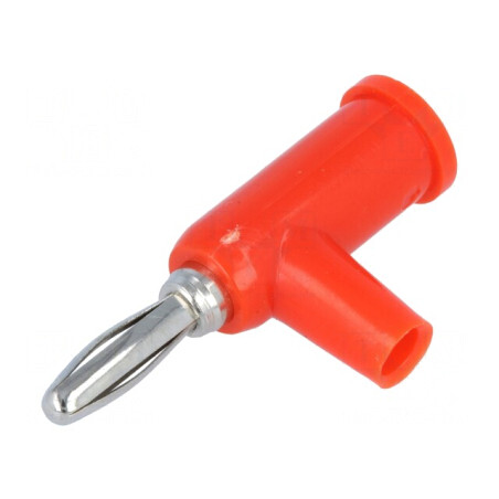 Mufă Banană 4mm 24A 60VDC Roșie | Electronic-mag.ro | Componente Electronice
