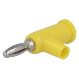 Mufă Banană 4mm 24A 60VDC Galbenă | Electronic-mag.ro | Componente Electronice