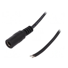 Cablu Alimentare 0,23m 5,5/2,5mm Negru | Electronic-mag.ro | Componente Electronice
