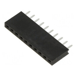 Soclu pini mamă 2,54mm 10 PIN THT aurit pentru PCB | Electronic-mag.ro | Componente Electronice