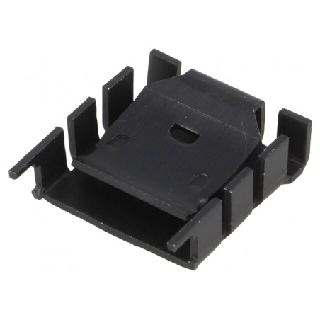 Radiator Presat Negru 25.4x25x8.3mm TO218 TO220 | Electronic-mag.ro | Componente Electronice