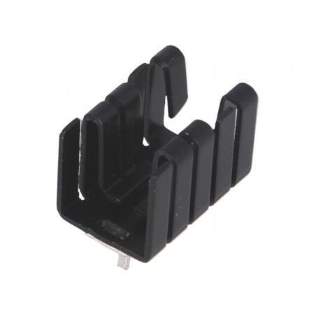 Radiator TO220 Negru 19x12.7x12.7mm 21K/W | Electronic-mag.ro | Componente Electronice