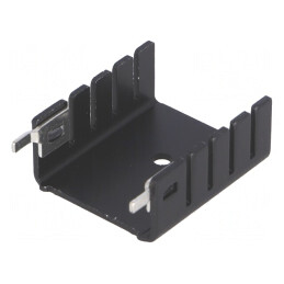 Radiator Presat TO220 Negru 25,4mm x 12,7mm 13K/W | Electronic-mag.ro | Componente Electronice