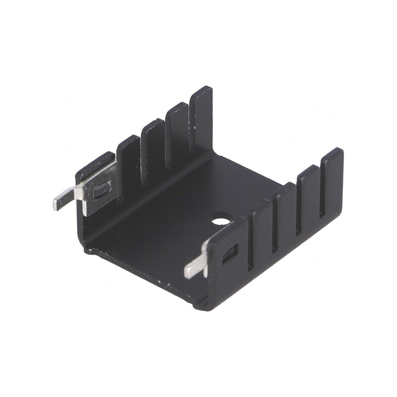 Radiator Presat TO220 Negru 25,4mm x 12,7mm 13K/W | Electronic-mag.ro | Componente Electronice