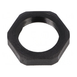 Piuliță PG poliamidă neagră 27mm | Electronic-mag.ro | Componente Electronice