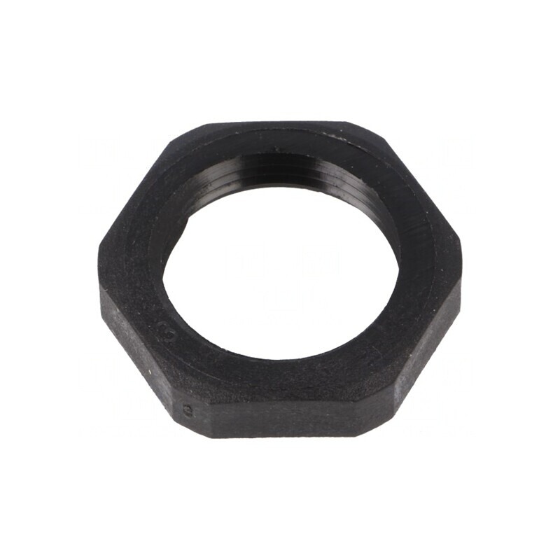 Piuliță PG poliamidă neagră 27mm | Electronic-mag.ro | Componente Electronice