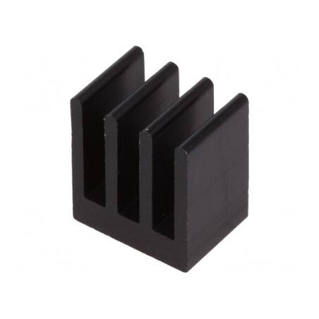 Radiator Extrudat Negru 10x13.5x15.24mm 23.4K/W | Electronic-mag.ro | Componente Electronice