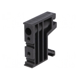 Casetă Neagră Poliamidă 10mm TS35 25-120°C ZUG | Electronic-mag.ro | Componente Electronice