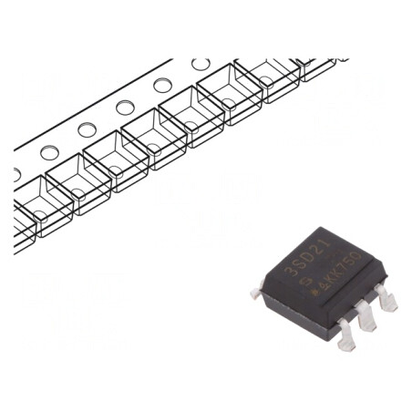 Optotriac 5kV Circuit de Comutare în Zero 6 Pin Gull Wing | Electronic-mag.ro | Componente Electronice