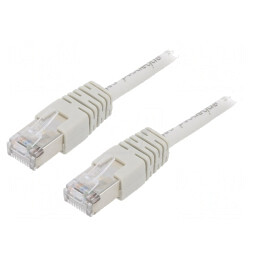 Patch Cord F/UTP 5e Gri 0.5m Ecranat | Electronic-mag.ro | Componente Electronice