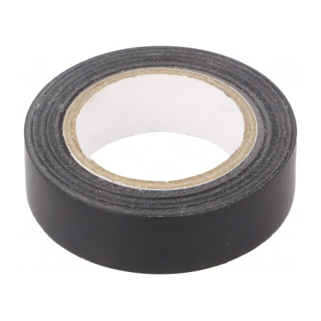 Banda Izolatoare Neagră 15mm x 10m Acrilică | Electronic-mag.ro | Componente Electronice