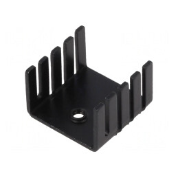 Radiator Negru TO220 19x19x12.7mm | Electronic-mag.ro | Componente Electronice