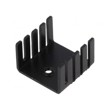 Radiator Negru TO220 19x19x12.7mm | Electronic-mag.ro | Componente Electronice