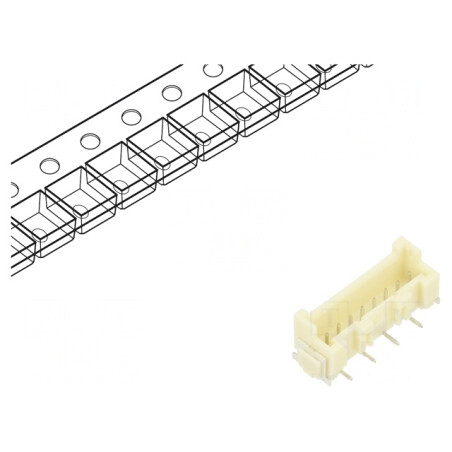 Soclu cablu-placă tată XA 2,5mm 8 PIN SMT 250V 3A | Electronic-mag.ro | Componente Electronice