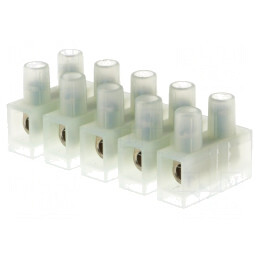 Regletă de Conexiuni cu Șurub 4mm2 400V 5 Piste | Electronic-mag.ro | Componente Electronice