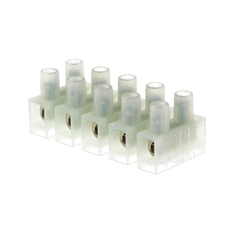 Regletă de Conexiuni cu Șurub 4mm2 400V 5 Piste | Electronic-mag.ro | Componente Electronice