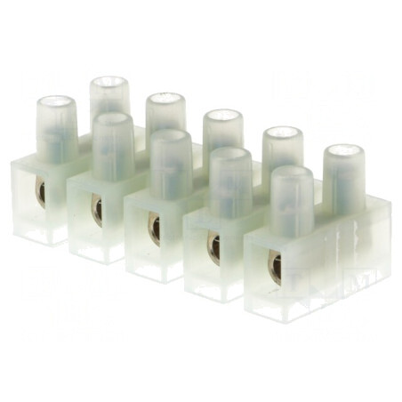 Regletă de Conexiuni cu Șurub 4mm2 400V 5 Piste | Electronic-mag.ro | Componente Electronice
