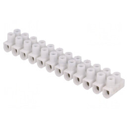Regletă de conexiuni terminal 12 piste 1-4mm2 450V | Electronic-mag.ro | Componente Electronice