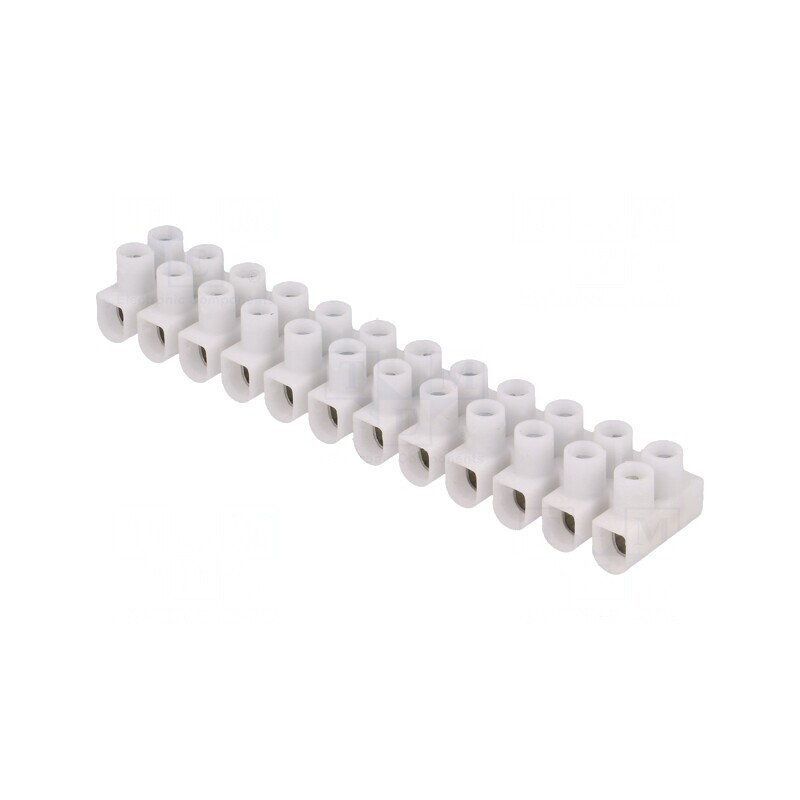Regletă de conexiuni terminal 12 piste 1-4mm2 450V | Electronic-mag.ro | Componente Electronice