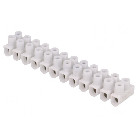 Regletă de conexiuni terminal 12 piste 1-4mm2 450V | Electronic-mag.ro | Componente Electronice