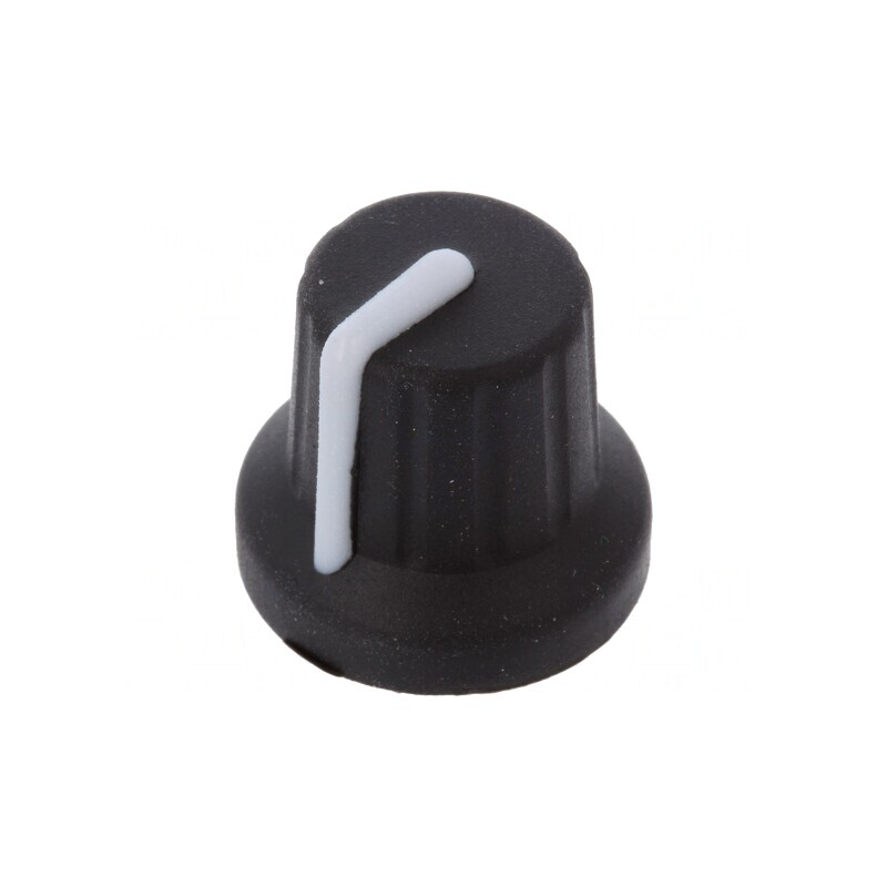 Buton rotativ cu indicator gumă și plastic 6mm 16x15mm | Electronic-mag.ro | Componente Electronice