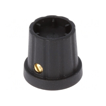 Buton Rotativ cu Flanşă Plastic 6,35mm | Electronic-mag.ro | Componente Electronice