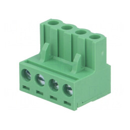 Regletă de Conexiuni Deconectabilă 5mm 4 Piste Drept Mufă | Electronic-mag.ro | Componente Electronice