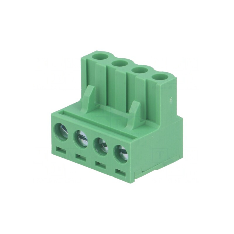 Regletă de Conexiuni Deconectabilă 5mm 4 Piste Drept Mufă | Electronic-mag.ro | Componente Electronice