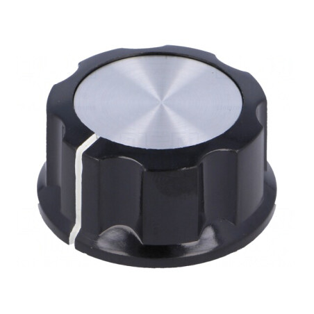Buton rotativ cu flanșă bachelită 6,35mm | Electronic-mag.ro | Componente Electronice
