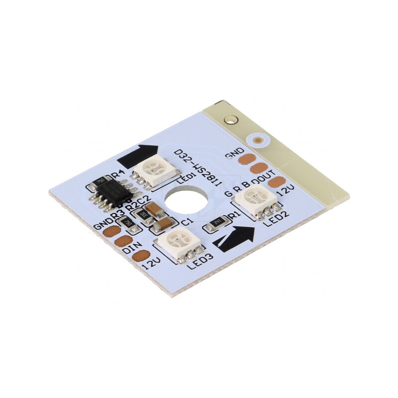 Bandă LED RGB 150° 12V 35x35mm | Electronic-mag.ro | Componente Electronice